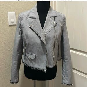 Women's Black and White Jacket